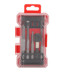 Awesome 11 Piece Screw Extractor Set For Easy Removal Of Broken Bolts And Damaged Threads Perfect For Drilling And Repairing Aluminum And Hard Plastic Mechanical Jobs With Handy Storage Box, red case