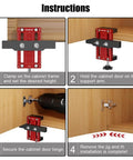 Aluminum Alloy Cabinet Door Mounting Jig With Built In Screw Clamp The Ultimate Third Hand for installing cabinet doors