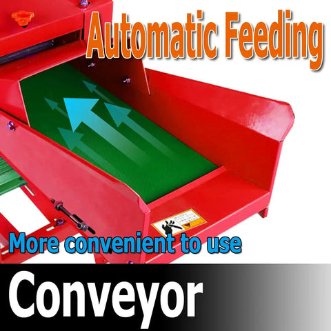 Electric Hay Cutter Machine For Farm 800 Kilograms Per Hour Workhorse Cutter with Automatic Conveyor Feeding shown