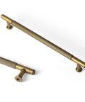 Antique Brass Cabinet Pulls 6 Pack Vintage Bronze Drawer Handles 7 1 4 Inch Center To Center Solid Zinc Alloy Bar Pulls