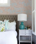 Cheeky Pink Flamingo Peel And Stick Wallpaper Two Pack 20.5 Inch By 16.5 Foot Removable Self Adhesive accent wall in bedroom