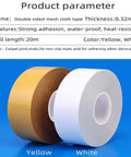 Heavy Duty Double Sided Carpet Tape For Rugs And Area Mats 2 Inch Wide By 21.9 Yards Strong Adhesion Waterproof Residue Free