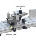 Heavy Duty Mini Lathe With Polishing And Grinding Capabilities For Metal And Woodworking Projects adjustable speed control positioning mechanism close-up.