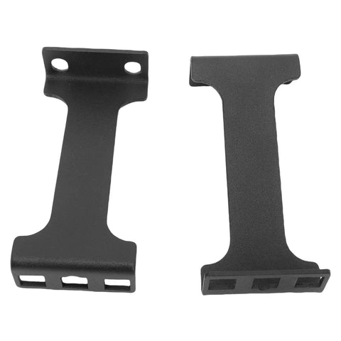 Built Tough 1U Aluminum Alloy Server Rack Depth Extender Kit Two Pack showing durable black extenders for network cabinets.
