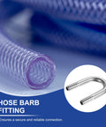 304 Stainless Steel Hose Barb Fitting Three Eighths Inch To Three Eighths Inch U Shaped Joint Connector Barbed Splicer