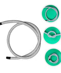 High Temperature Steamer Hose Replacement for All Steam Irons, flexible PVC and nylon tube, durable and easy install, top view