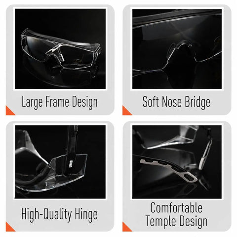 Top Shelf Safety Goggles Featuring A Slick Fit Designed To Slide Right Over Prescription Frames For Crystal Clear Wraparound Vision And Reliable Side Shield Protection Delivering Serious Eye Coverage On Every Weekend Grind Or Daily Shop Job With Zero