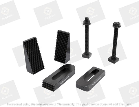 Clamp Kit For Rotary Tables And Milling Tables Face Plates And Vertical Slides Pro Grade M6 Clamp Kit components shown