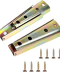 Two Pack Heavy Duty Sofa Latch Connectors Featuring 120 Millimeter Diagonal Bolts Crafted From Cold Rolled Steel To Keep Your Couch Frame Secure As A Rock Daily with screws.