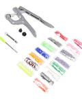 Must Have Go To Plastic Snap Set Kit With 150 T5 Buckles In Various Colors For Clothing And Sewing Projects Durable Plastic Snaps And Handy Snap Plier For DIY Repairs And Craft Projects, T5 plastic snap kit with plier and assorted colored snaps