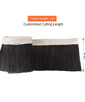 Heavy Duty Cnc Dust Shoe Brush With Thick Nylon Bristles For Vacuum Cleaners And Router Spindles, 1m long, 10cm bristles.