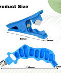 Product dimensions of blue 2 In 1 Drip Irrigation Punch Tool Kit With Hole Puncher, Hose Cutter, Drip Plugs, and 1/4 Inch Barbed Connectors