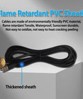 Antenna Mount For NMO Three Eighths Inch With Thirteen Foot RG58 Coax Cable PL259 Male Connector Dust Cap For Mobile VHF UHF HF GMRS CB Radio Antennas Rugged Plug And Play Install For Cars Trucks SUVs with black flame retardant PVC sheath on coax cable.