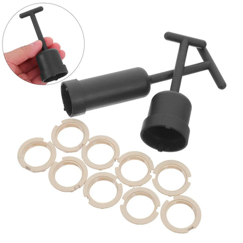 Super Cool 24 Pcs G9 Lamp Socket Rings Plastic Adapter Kit That Makes Shade Installation A Total Snap And Keeps Things Secure While You Upgrade Your Lighting Setup Fast black plastic G9 socket rings, 24 pcs