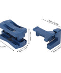 Boss Level Woodworking Edge Trimmer Kit With Twin Handles For Razor Flat Flush Cuts And Dead On Edge Banding On Cabinetry And Furniture Builds That Totally Nails The Job Every Tough Build - compact blue trimming tools with measurements