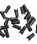 Half Moon Arrow Nocks For 7.6mm Crossbow Shafts Durable Plastic Arrow Nocks For Hunting And Target Practice Black Nock Protectors