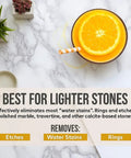 Touch Up Etch Remover Marble Polishing Powder For Lite To Medium Etches On Calcite Based Stone Safe On Lite To Neutral Surfaces