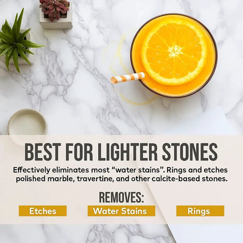 Touch Up Etch Remover Marble Polishing Powder For Lite To Medium Etches On Calcite Based Stone Safe On Lite To Neutral Surfaces
