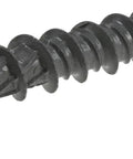 Crew Approved Gray Wafer Head Cement Board Screw 9x1 1/4 inch with Type 17 tip, ideal for shower tile prep.