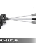 Heavy Duty Dual Spool Hydraulic Joystick Valve For Double Acting Cylinders With 11 GPM Flow And 3600 PSI Range side view