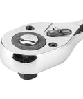 Close-up of Top Shelf Adjustable Ratchet Wrench Half Size Drive With Sturdy Arrow Storage Case Heavy Duty Steel Spanner Tool.