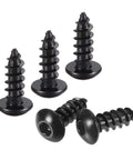 Hex Socket Self Tapping Screws M4 X 12mm Carbon Steel Wood Screws 200 Pieces Self Drilling Fasteners for wood and metal