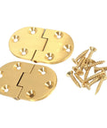 Two Pack Brass Butlers Tray Hinges With Round Corners And Screws Built Tough For Furniture Upgrades Easy Install
