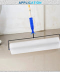 Self Leveling Cement Tools Epoxy Flooring Kit For Concrete Floors Pro Grade Epoxy Paint Roller Set shown applying coat