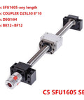 Heavy Duty Ball Screw Kit With SFU Ball Nut And Nut Housing BK BF12 End Support RM1605 Coupler 1605 550 Set