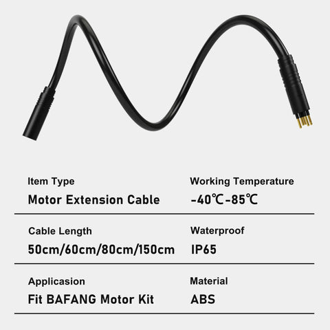 9 Pin Ebike Motor Extension Cable Female To Male Connector For Electric Bike Motor Conversion Kit 150 Cm 1 Pack Easy Install Replacement Cable Plug And Play Ideal For Replacing Old Or Damaged Wires In E Bike Systems