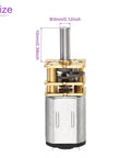 2Pcs 3V 30RPM Micro DC Gearbox Motor With 6 Rated Torque 10mm Shaft 1:298 Reduction Metal Gearbox For RC Cars Robots DIY
