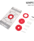 Router Sled For Milling Machine With Aluminum Insert Plate For Router Table, Slick Pro Grade Woodworking Jig components