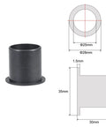 Heavy Duty Flanged Sleeve Bearings Compatible With 25mm Shafts And 28mm Bores To Enable Ridiculously Smooth Rig Transitions Premium Pom Oilless Bushings with dimensions shown