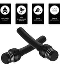 2 Pack CNC Aluminum Gas Cap Vent Tube With Steel Balls Universal Fuel Cap Air Vent Hose For ATVs Black Durable Aluminum