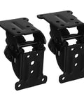Black Iron Folding Leg Hinges with Anti Loosening Technology and Smooth Silent Operation for Hidden Furniture Corner Connectors