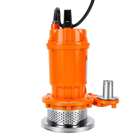 Jiawu 6000GPH Submersible Water Pump High Flow Transfer for Home Farm Industrial Use Compact Low Noise Powerful Motor Orange With Us Plug Perfect For Draining Pool Fish Tank Irrigation Projects Easy Setup And Reliable Performance