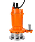 Backyard Workhorse Heavy Duty Submersible Sump Pump Moves 6000 Gph Flawlessly With A Sturdy 10 Meter Head Lift, orange unit.
