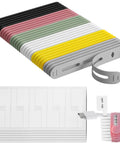 90 Piece Nylon Cable Labels And Cord Ties Set for home and office, featuring colorful wire ties and writable cable labels for organization.