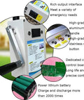 Portable Hand Crank Generator 150W with USB output, aluminum handle, circuit board, and lithium battery for emergencies