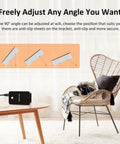 Freely adjustable angle feature of Compact Portable Space Heater For Desk And Office, Personal Electric Warmer, Black.