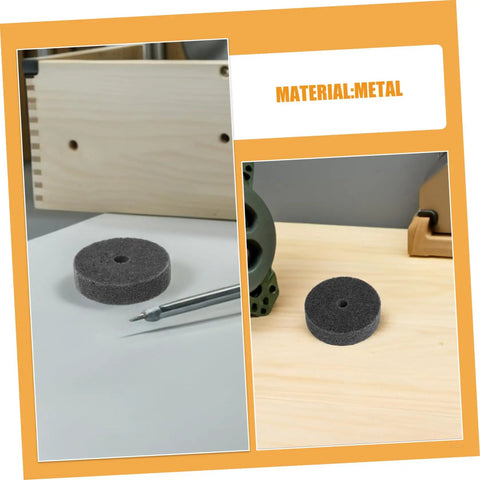 Heavy Duty Nylon Polishing Wheels Set With 10mm Hole, Dark grey nylon pad 75mm for metal grinding and buffing.