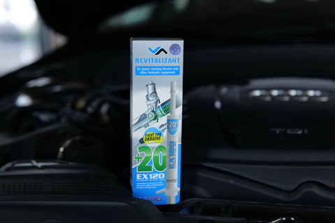 Power Steering Fluid Additive EX120 Revitalizant For Steering System Booster Wear Protection And Pump Howl Elimination Repairs Hydraulic Components Quiet Steering Metal Repair Conditioner And Protective Fluid Treatment