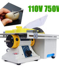 Badass Mini Lapidary Saw And Gem Grinder Polisher With Flexible Shaft, Heavy Duty rock cutter with 750W motor for precise shaping.