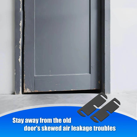 Door Hinge Shims For Interior Door Alignment, Quick Realignment Without Removing Hinges, showing gap filler to seal air leaks.