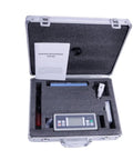 No Sweat Industrial Surface Roughness Tester With Bullet Proof Accuracy And Rapid Fire Charging in a portable case with accessories.