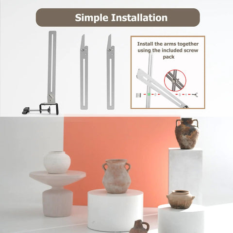 Adjustable Pottery Gauge And Height Measuring Tool For Wheel Throwing, Nail Repeat Forms Every Damn Time, Ceramic Clay Shaping Instrument That Delivers Straight Up Precision And Flawless Consistency On The Potter Wheel