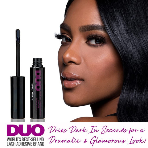 Dark Tone Quick Set Lash Adhesive For Strip And Individual Lashes, No-Fuss Fast-Drying Hold, Long-Lasting, 0.18 Oz, 1-Pack