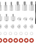 Thirty Piece M2 SSD Screws And NVMe Standoff Kit includes nickel plated standoffs, screws, and washers for secure mounting.