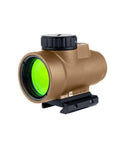 MRO SD 1x25 Green Dot Sight With Adjustable LED 2.0 MOA Green Dot Coyote Brown Anodized Low Mount For Fast Target Acquisition