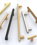 Champagne Bronze Cabinet Pulls 5 Inch Center to Center 128mm 6.4 Inch Overall Length Zinc Alloy Drawer Handles Display